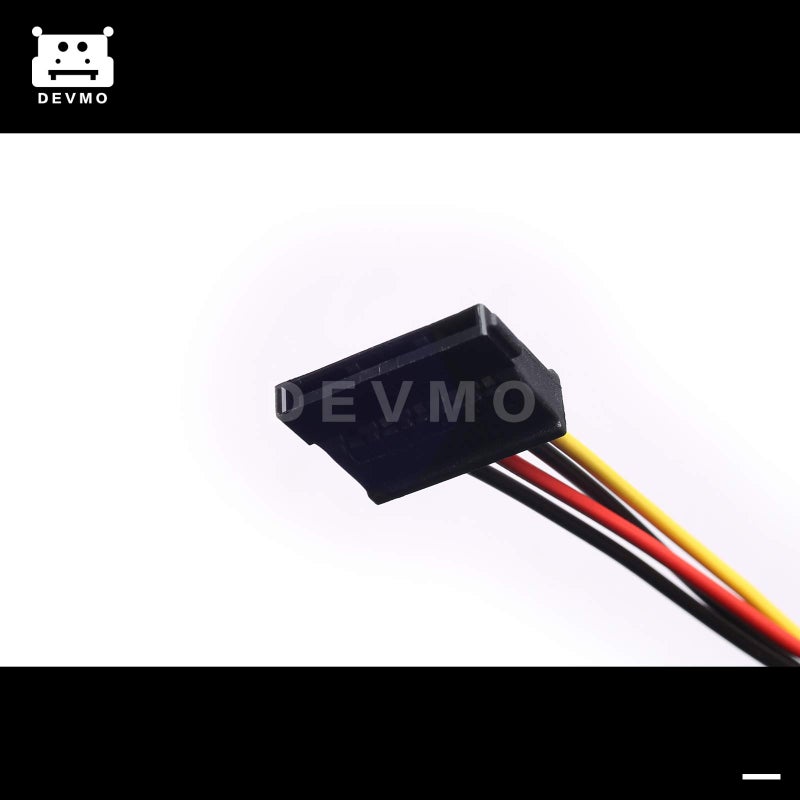 DEVMO 6X New IDE/Molex 4-Pin Male to Serial ATA SATA 15-Pin Female Power Adapter Cable - Image 3